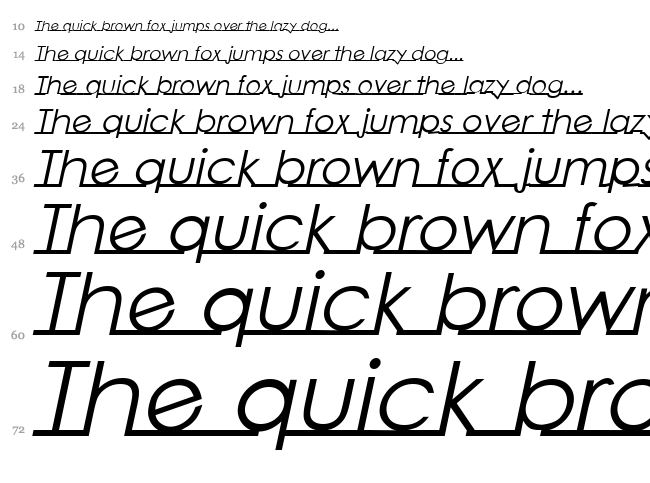 Linearmente font waterfall